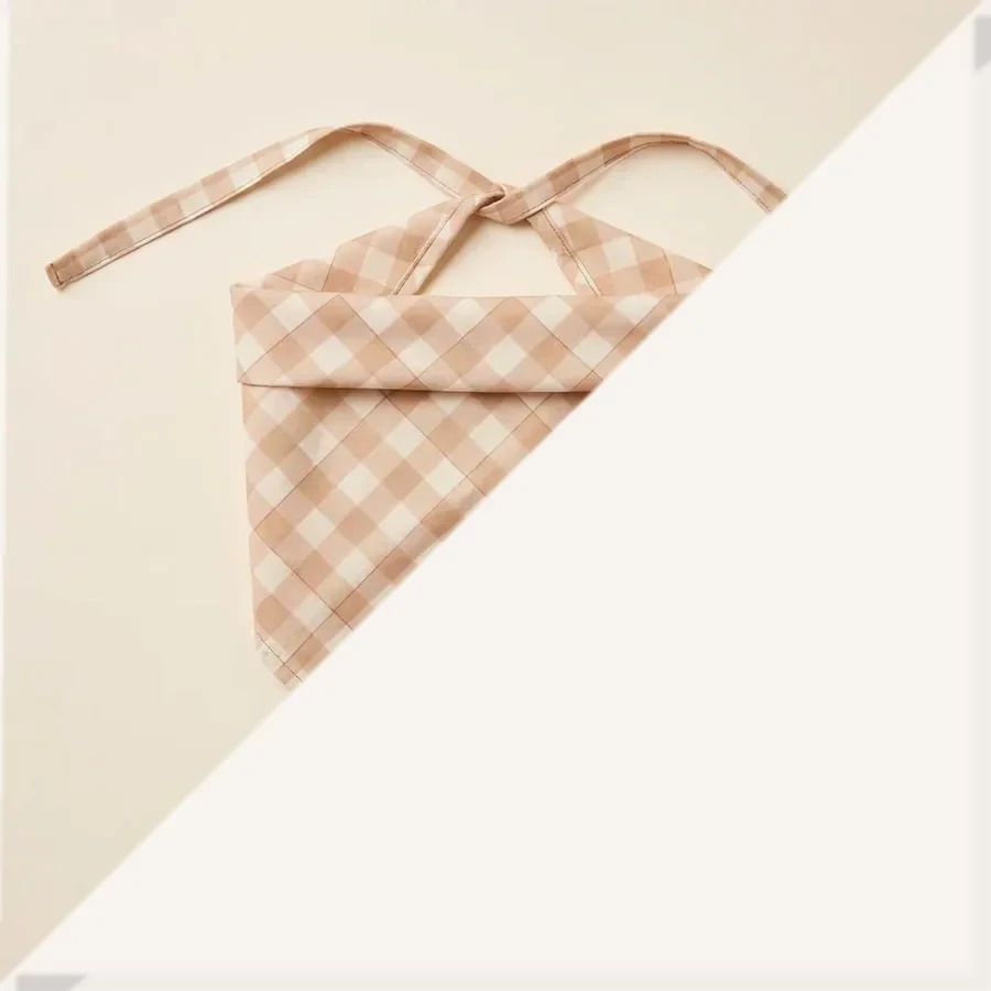 Signature Bandana — Warm Gingham