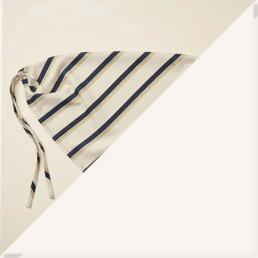 Signature Bandana — French Linen Stripe
